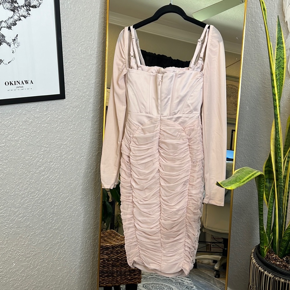House of CB ‘Freyja’ Crystal Gathered Corset Dress NWOT - Picture 14 of 16
